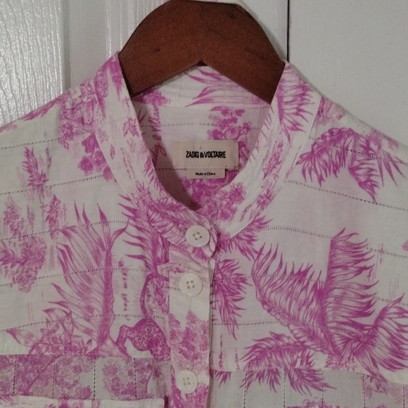 Zadig Voltaire Cookis Toile De Jouy Romper Size XS - Picture 3 of 16